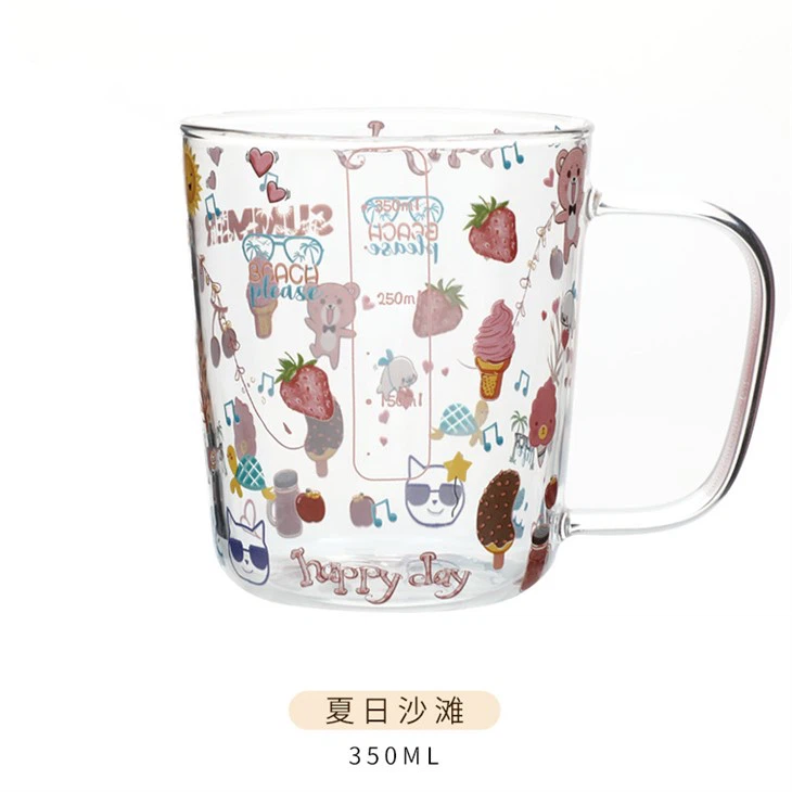 With Adorable Printed Glass Bottle